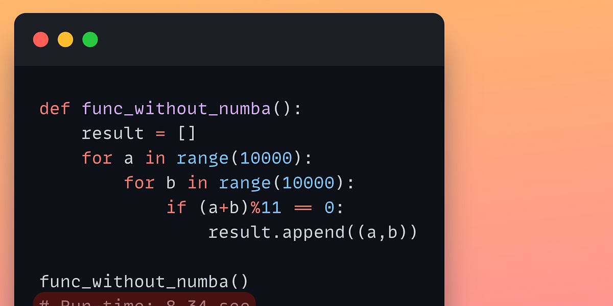 ๐ A Single Line That Will Make Your Python Code Faster
