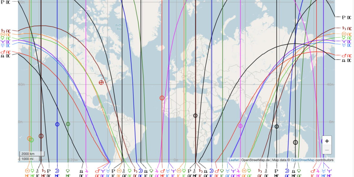 Astrocartography & Relocation Charts by Alice Bell