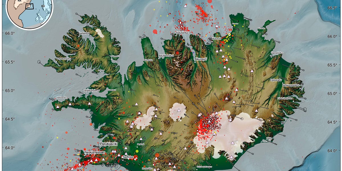 Volcanic earthquakes in Iceland