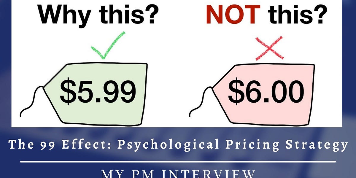 The 99 Effect: Psychological Pricing Strategy to Boost Sales