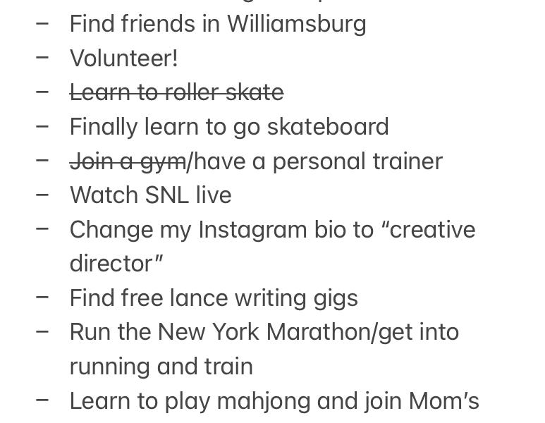 Checking in With My PostGrad Goals Musings With Mara