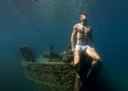 This Photographer’s Underwater Portraits of Nearly Naked Men Are ...