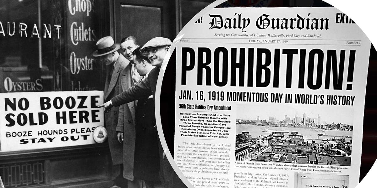 Prohibition The Volstead Act