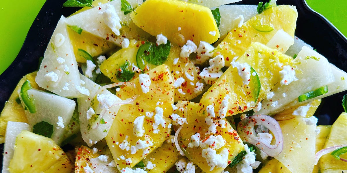 A Dapper Pineapple and Jicama Salad by emily nunn