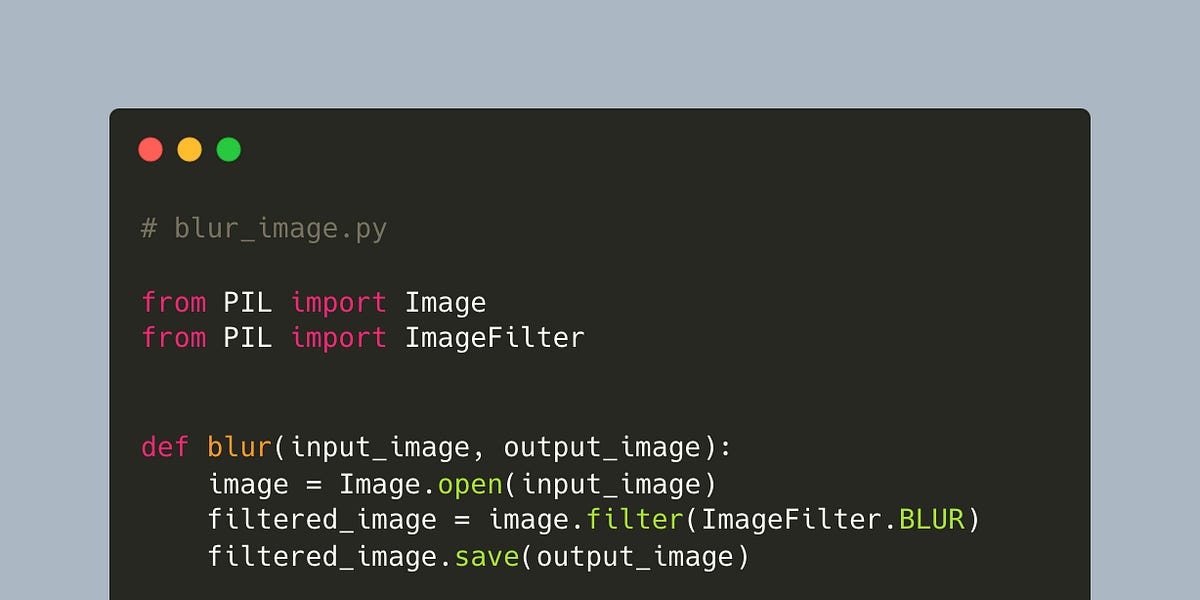 Python imagefilter shop