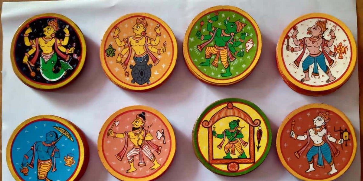 【年中無休】 Hindu Deities on Persian Playing Cards: The Story of Ganjifa トランプ