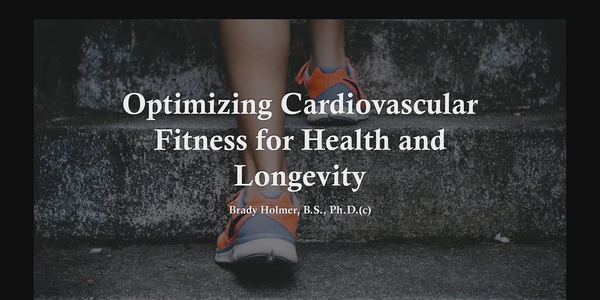 Optimizing Cardiovascular Fitness For Health Longevity Webinar
