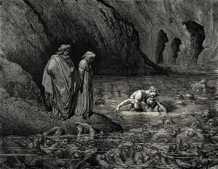 Lake of Ice: The Penultimate Stages of Dante Inferno
