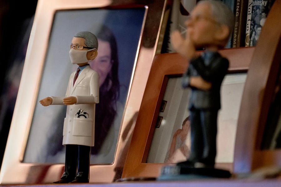 Fauci exit interview: retiring NIAID chief shows off home filled with Fauci portraits and bobbleheads, talks in third person