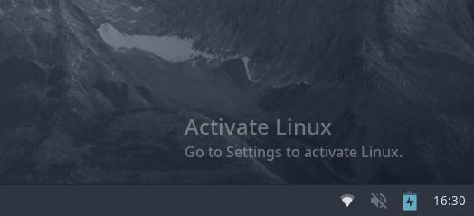 The &quot;Activate Windows&quot; watermark ported to Linux... because... why not?