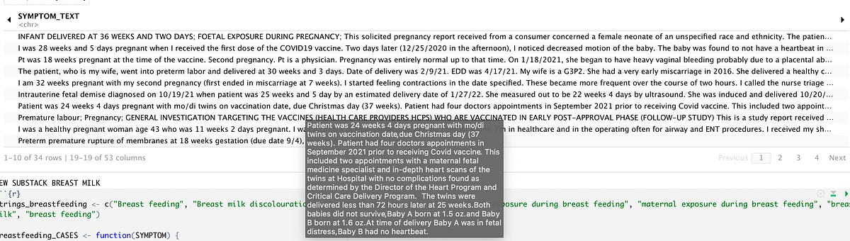 'Exposure' during pregnancy...
