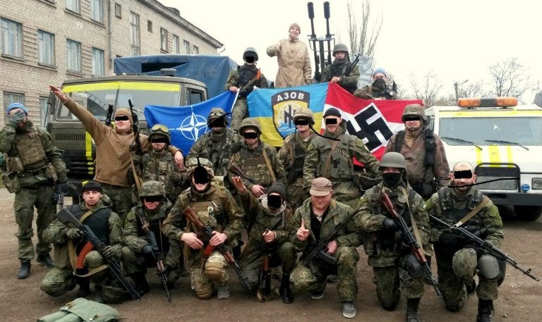 Russell Bentley on this very dangerous moment in Ukraine, with further evidence that those ARE Nazis slaughtering civilians in the East—and a video revealing WHY so many in the West SUPPORT them