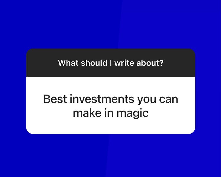 What are the Best Investments in Magic