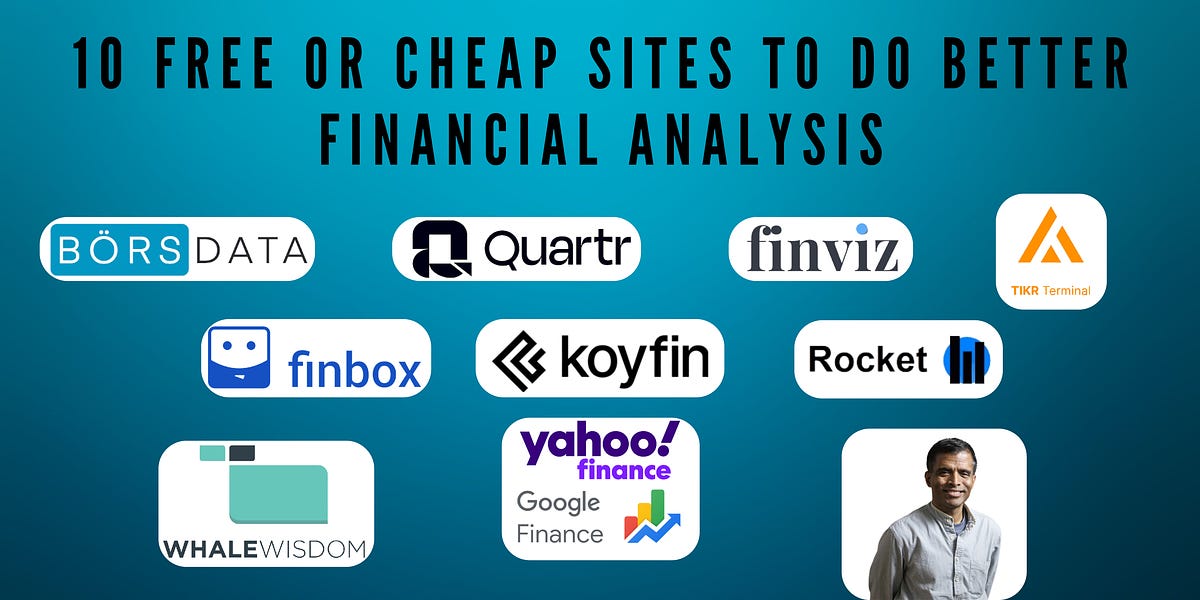 10 free or cheap sites to do better financial analysis