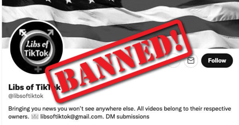 The Left is trying to ban me