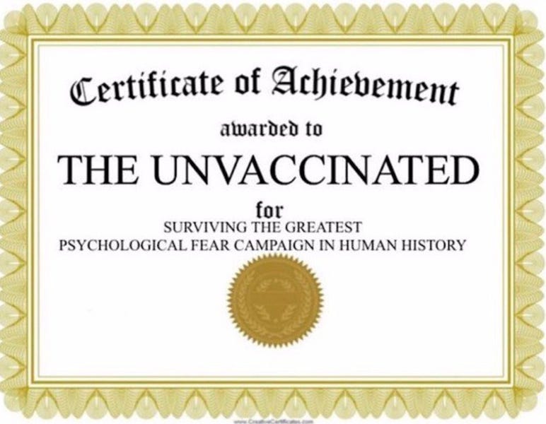 Inspirational Message To The Unvaccinated