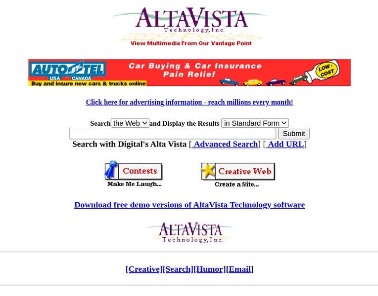 AltaVista Search Engine turns 27 years old