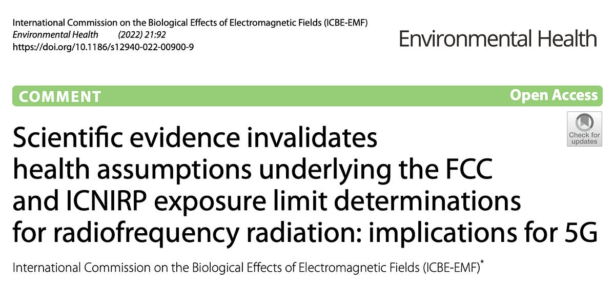 Well Being: Dangers of 5G
More evidence of regulatory and corporate media capture
Rwmalonemd @ subst...
