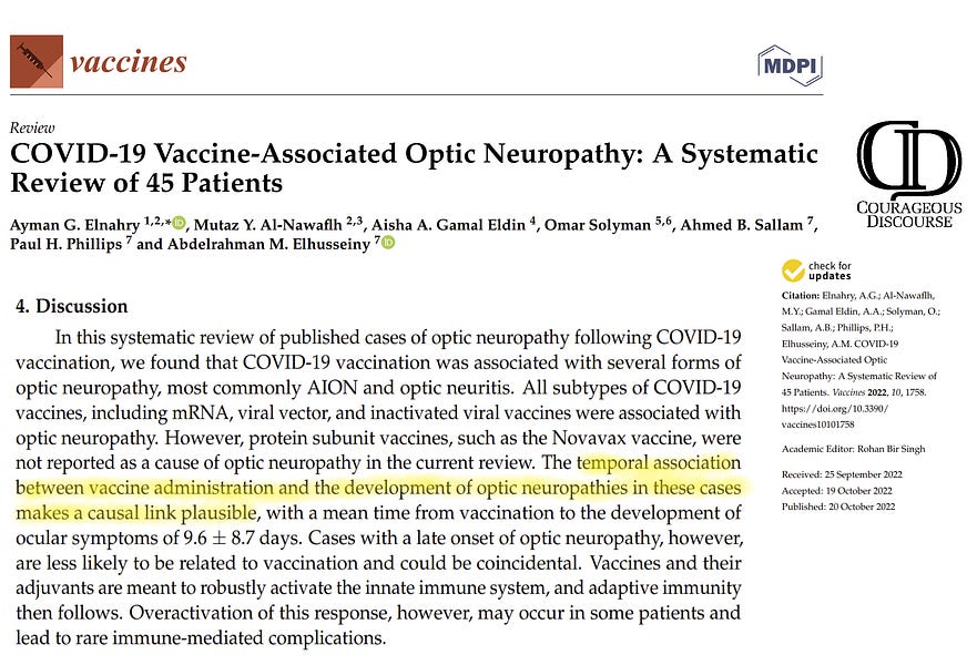 Blinded by COVID-19 Vaccination