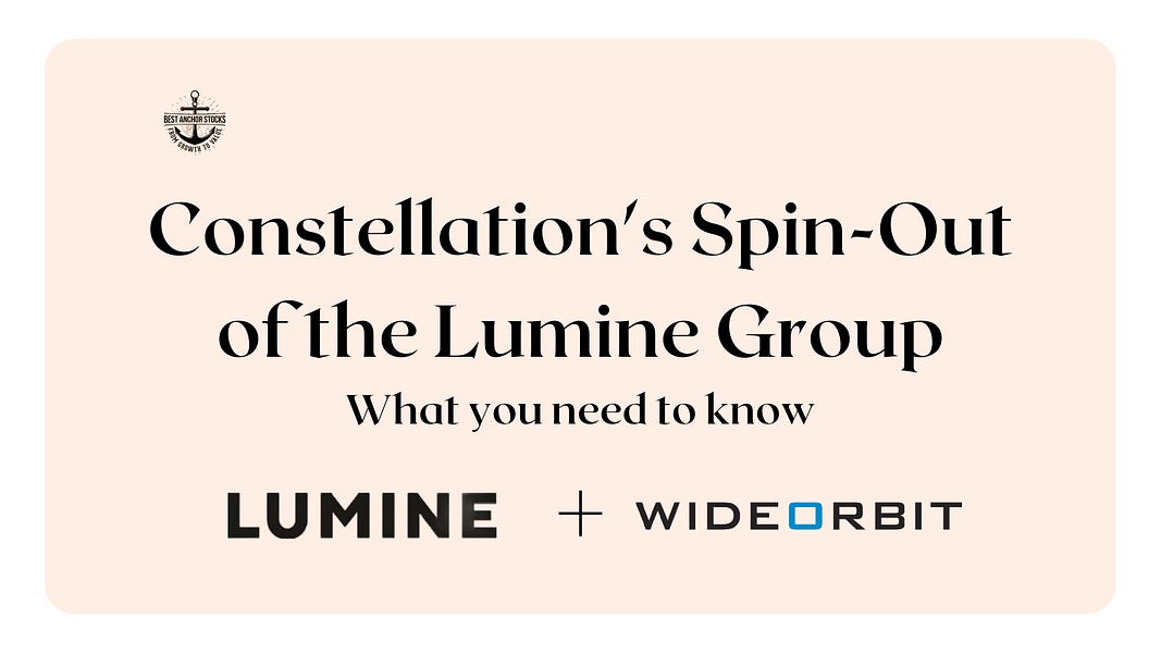 Constellation's Spin-Out of the Lumine Group
