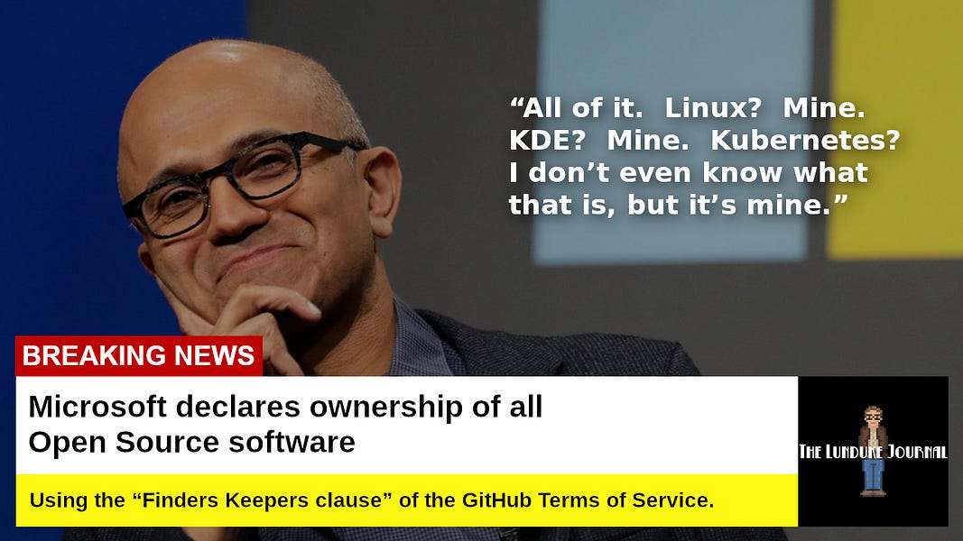 Microsoft declares ownership of all Open Source software
