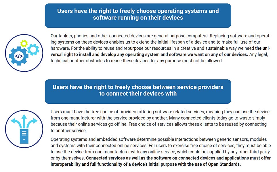FSFE open letter: "The universal right to install any software on any device"