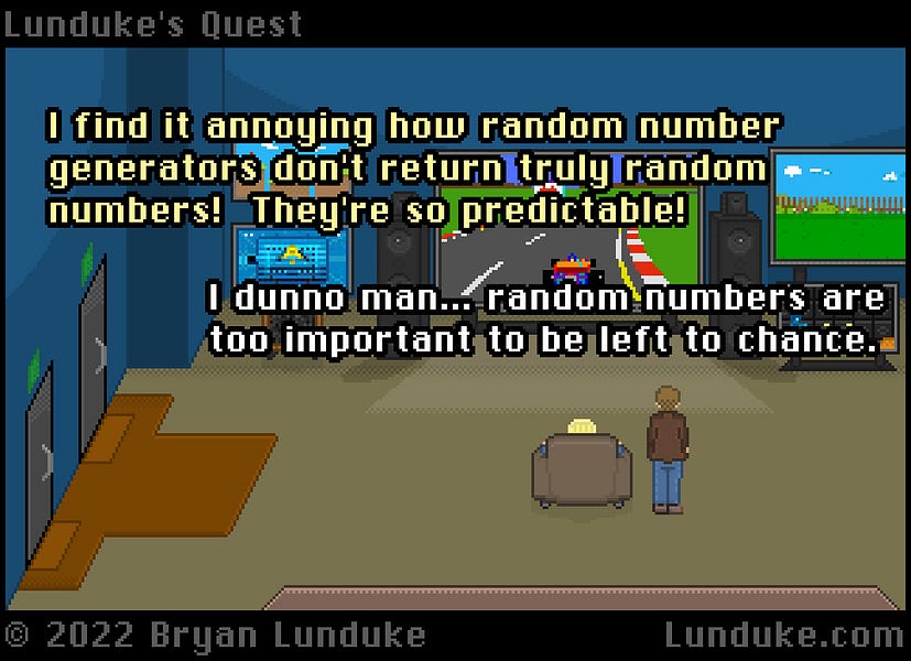 Random numbers aren't truly random!
