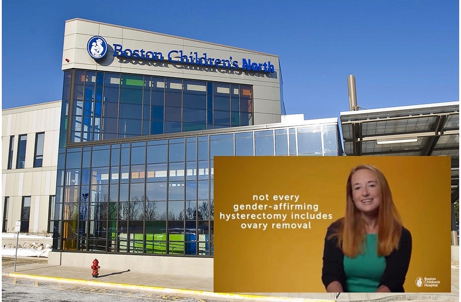 Boston Children's Hospital supports castrating kids and I have evidence