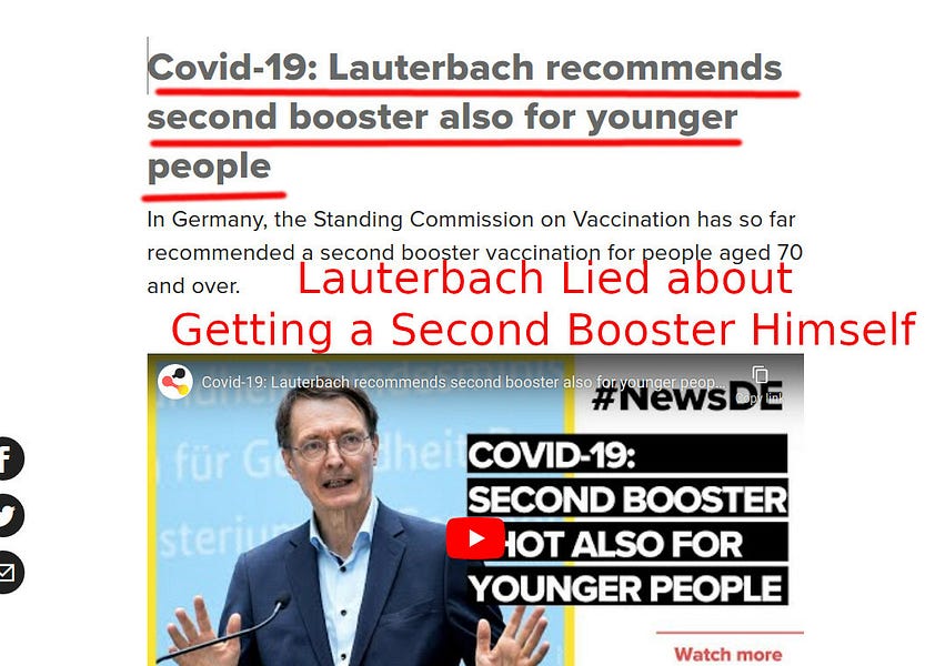 Karl Lauterbach is EVIL and NOT Just Stupid