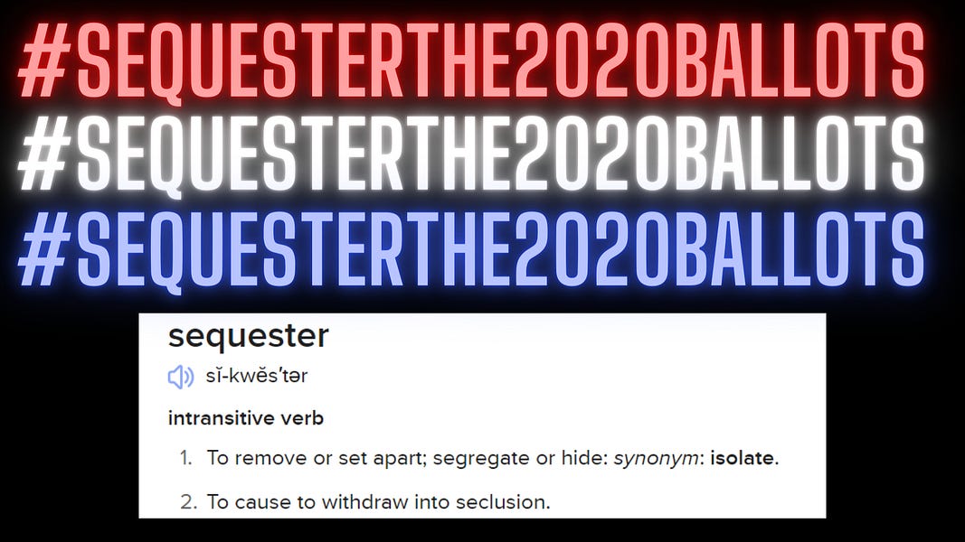 WHY THE 2020 GENERAL ELECTION BALLOTS NEED TO BE SECURED FOR RESEARCH AND POSTERITY