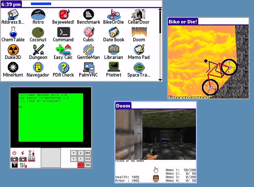 Multitasking, Desktop PalmOS? Yes. It's real.