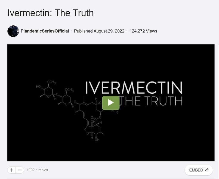 The new ivermectin video is a must see