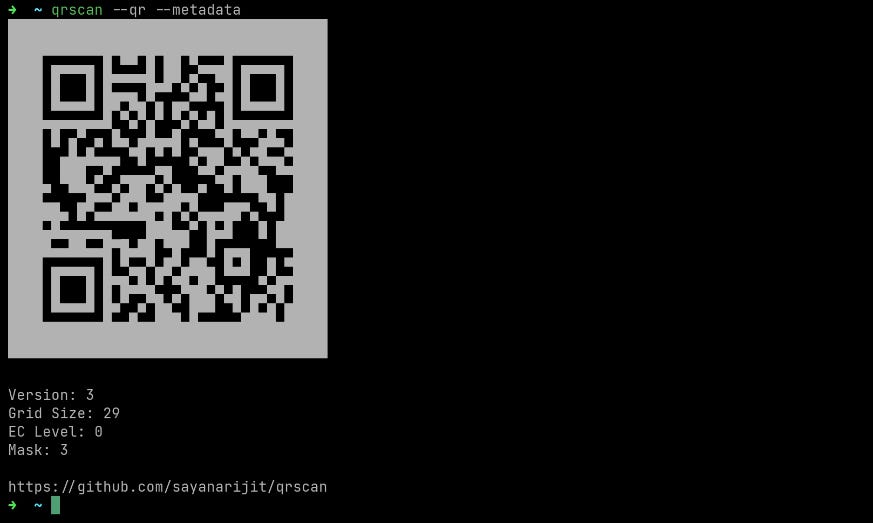 Scan QR codes right from your Linux Terminal