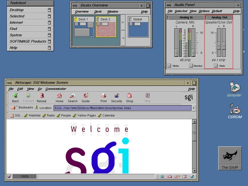 Make Linux look like IRIX from an SGI workstation