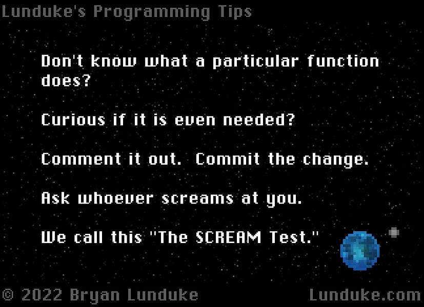 The SCREAM Test