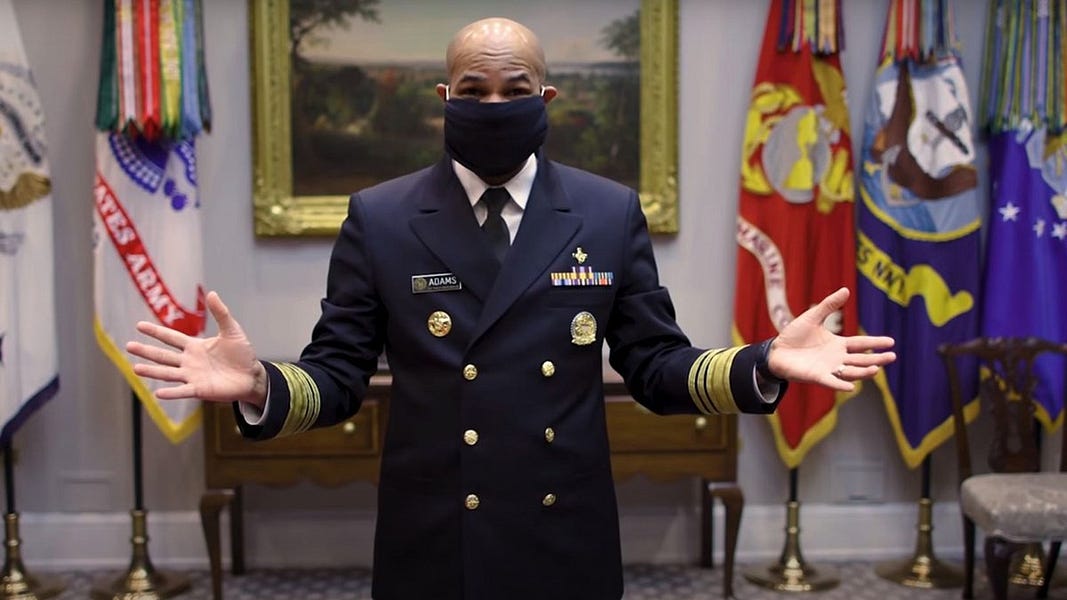Former Surgeon General rebrands as equity crusader, cashes in on perpetual pandemic industry