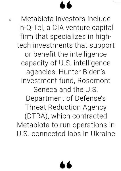 Metabiota, Ukraine, and the CIA