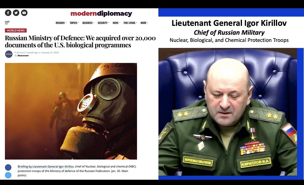 Russian Military Acquired More Than 20,000 Documents from US Biolab Programs