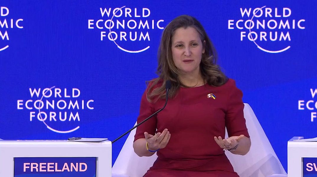 Chrystia Freeland’s Conflicts of Interests with the WEF & Ukraine