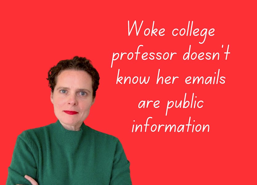 College professor at public university doesn't know her emails are public information