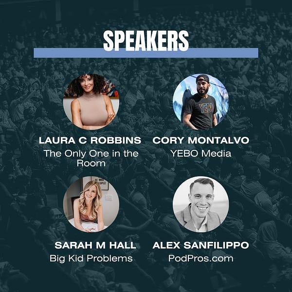 We are thrilled to announce some of the incredible speakers who will be joining us for the  Outlier Podcast Festival on May 18th & 19th at  Fab Fa