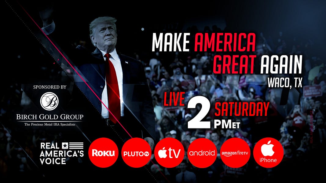 RAV'S LIVE COVERAGE OF PRESIDENT TRUMP'S RALLY IN WACO TX