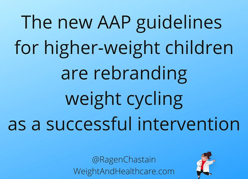 Serious Issues With the American Academy of Pediatrics Guidelines For Higher-Weight Children and Adolescents