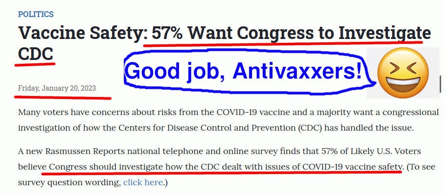 57% of Voters Want CDC Investigated: Rasmussen Survey