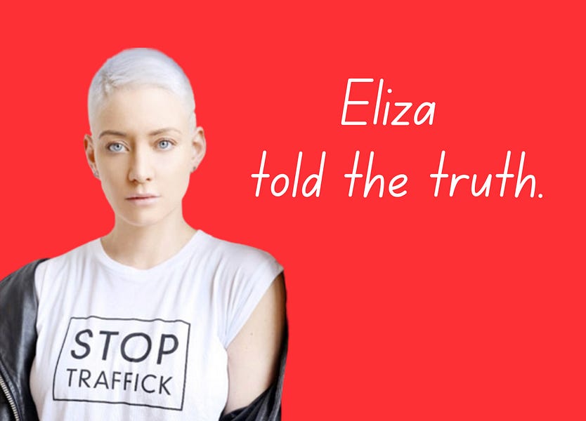 Eliza Bleu was trafficked in a music video, and the internet canceled her for it.
