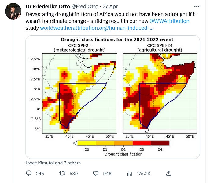 World Weather Attribution - The Tweet Which Says It All