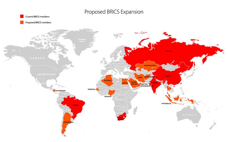India and Russia want to turn BRICS into a "high-speed train" by bringing in Iran and Saudi Arabia