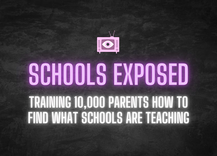 Join an army dedicated to investigating the public schools - Schools Exposed launches on Wednesday.
