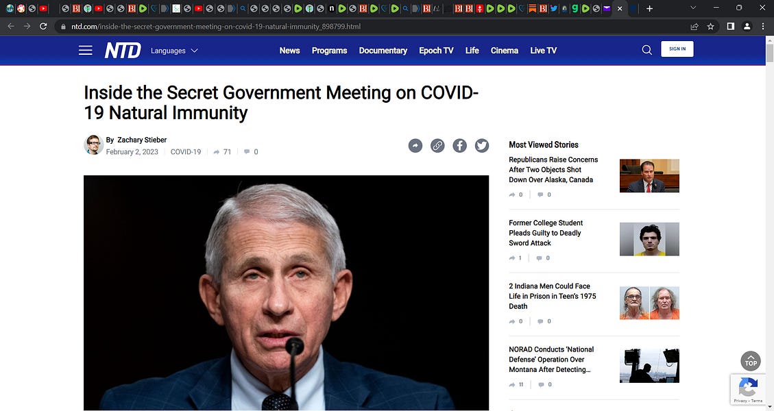 Inside the Secret Government Meeting devised to DENY Natural Immunity from COVID infection, how high level government technocrats conspired to lie and defraud the American public