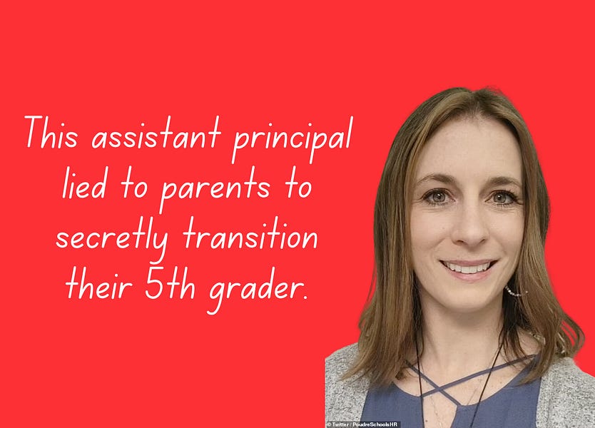 Colorado elementary school Assistant Principal lies to parents to secretly transition their child